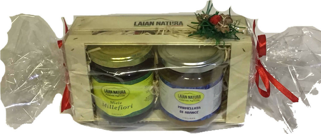 Box-Regalo-In-Legno,-Idea-Regalo,-Prodotti-Artigianali-E-Regionali-Campani,-Miele-Artigianale,-Confetture,-Sott’oli,-Caramelle-Al-Miele-Laian-Natura
