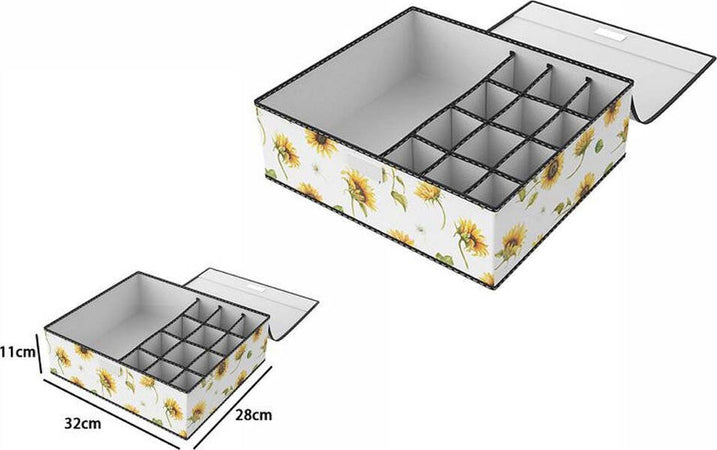 Box Scatola Salvaspazio 12 Griglie Tasche Vani Porta Oggetti Organizer 32x28x11 Casa e cucina/Organizzazione interni/Organizzazione guardaroba/Organizer per cassetti Trade Shop italia - Napoli, Commerciovirtuoso.it