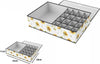 Box Scatola Salvaspazio 16 Griglie Tasche Vani Porta Oggetti Organizer 43x28x11 Casa e cucina/Organizzazione interni/Organizzazione guardaroba/Organizer per cassetti Trade Shop italia - Napoli, Commerciovirtuoso.it