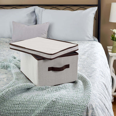 Box Scatola Salvaspazio Armadio Contenitore Porta Oggetti Organizer 50x40x25 Cm Casa e cucina/Organizzazione interni/Organizzazione guardaroba/Contenitori sottoletto Trade Shop italia - Napoli, Commerciovirtuoso.it