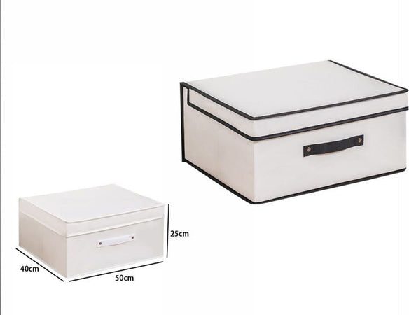 Box Scatola Salvaspazio Armadio Contenitore Porta Oggetti Organizer 50x40x25 Cm Casa e cucina/Organizzazione interni/Organizzazione guardaroba/Contenitori sottoletto Trade Shop italia - Napoli, Commerciovirtuoso.it