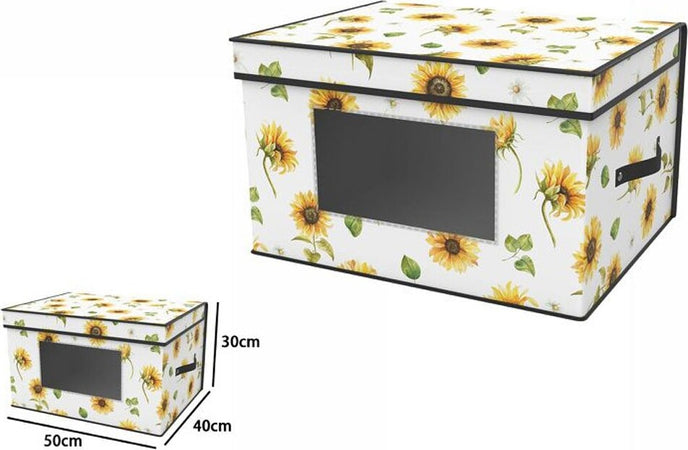 Box Scatola Salvaspazio Armadio Contenitore Porta Oggetti Organizer 50x40x30 Cm Casa e cucina/Organizzazione interni/Contenitori ceste e cestini/Contenitori con coperchio Trade Shop italia - Napoli, Commerciovirtuoso.it