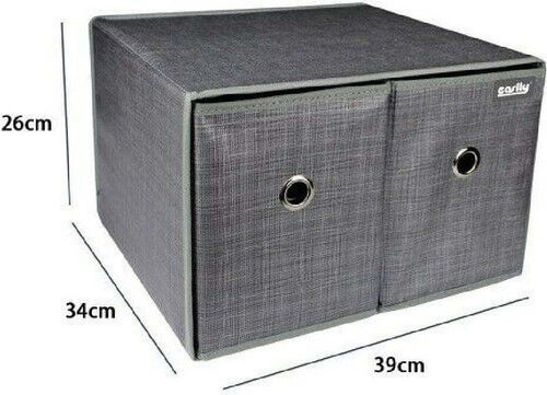 Box Scatola Salvaspazio Contenitore 2 Cassetti Organizer 39 X 34 X 26 Cm Casa, arredamento e bricolage > Soluzioni salvaspazio > Scatole per Biancheria Trade Shop italia - Napoli, Commerciovirtuoso.it