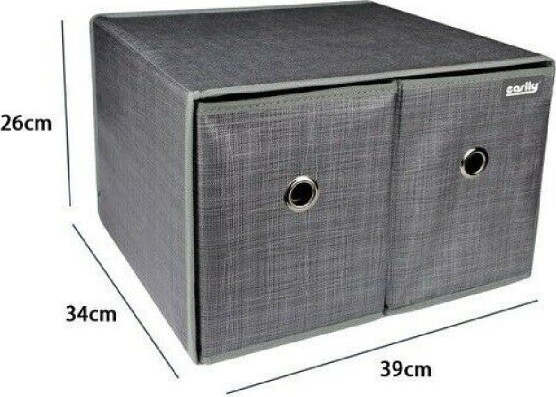 Box-Scatola-Salvaspazio-Contenitore-2-Cassetti-Organizer-39-X-34-X-26-Cm-69727