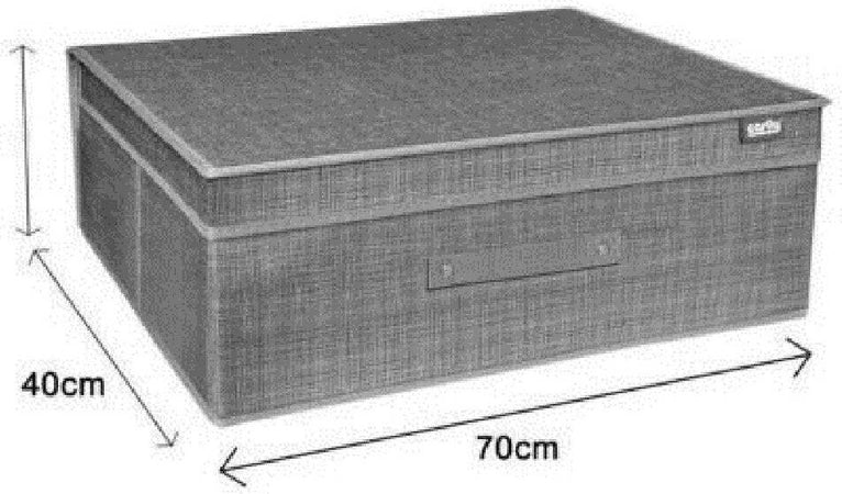 Box Scatola Salvaspazio Portatutto Contenitore Organizer 70 X 40 X 30 Cm Casa, arredamento e bricolage > Soluzioni salvaspazio > Scatole per Biancheria Trade Shop italia - Napoli, Commerciovirtuoso.it