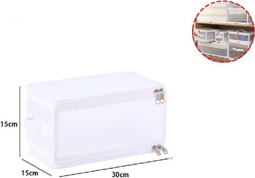 Box Scatola Salvaspazio Portatutto Contenitore Organizer Armadi 30x15x15cm 59970 Casa, arredamento e bricolage > Soluzioni salvaspazio > Scatole per Biancheria Trade Shop italia - Napoli, Commerciovirtuoso.it