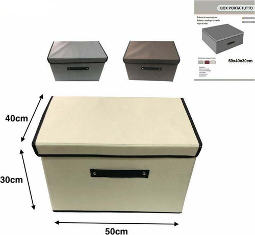 Box Scatola Salvaspazio Portatutto Vestiti Armadio Organizer 50 X 40 X 30 Cm Casa, arredamento e bricolage > Soluzioni salvaspazio > Scatole per Biancheria Trade Shop italia - Napoli, Commerciovirtuoso.it