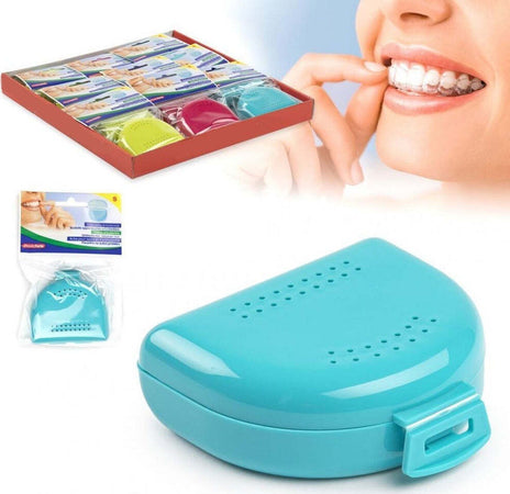 Set 2 Pezzi Scatola Box Contenitore Per Apparecchio Denti Ortodontico Bite 12635 Salute e Bellezza > Cura dei denti Trade Shop italia - Napoli, Commerciovirtuoso.it