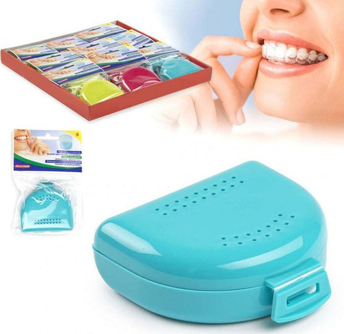 Set 2 Pezzi Scatola Box Contenitore Per Apparecchio Denti Ortodontico Bite 12635 Salute e Bellezza > Cura dei denti Trade Shop italia - Napoli, Commerciovirtuoso.it