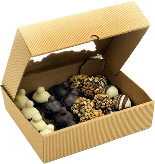 Box Sicilia Piccola Scatola di Dolcetti Cioccolatini Artigianali fatti a Mano Cioccolata in Praline Artigianali come Idea Regalo Con Nocciole Siciliane Praline tipiche 20 pezzi