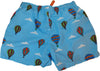 Boxer mare uomo Gallo - fantasia mongolfiere - colore azzurro