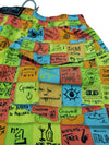 Boxer mare Uomo Zeybra Portofino 1962 - fantasia post-it - colore giallo fluo multicolor