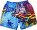 Boxer mare Uomo Zeybra Portofino 1962 - fantasia U.Venice - colore celeste/multicolore