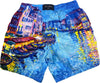Boxer mare Uomo Zeybra Portofino 1962 - fantasia U.Venice - colore celeste/multicolore