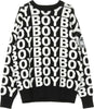 BOY-LONDON-Maglione-Uomo-Aver-Jumper-Black/white-da-uomo