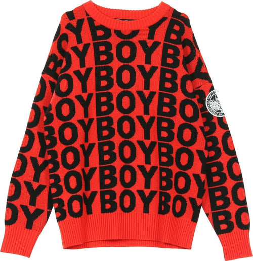 BOY-LONDON-Maglione-Uomo-Aver-Jumper-Red-da-uomo