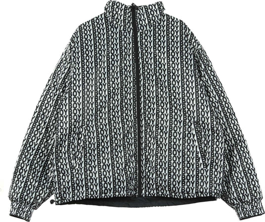 BOY-LONDON-Piumino-Uomo-Stripe-Eagle-Down-Reversible-Black-da-uomo