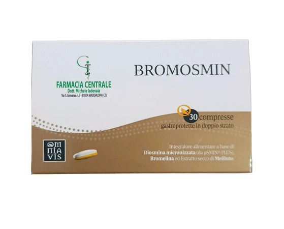 FPI BROMOSMIN farmacia centrale dr. Michele Iadevaia integratore per la FUNZIONALITÀ DEL MICROCIRCOLO E DEL PLESSO EMORROIDARIO 30 COMPRESSE