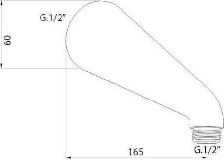 Braccetto doccia corto attacco 1/2 pollice Fai da te/Attrezzature per cucine e bagni/Attrezzature per bagni/Docce e componenti doccia/Filtri supporti e soffioni doccia/Telefoni doccia Shopbagno.it - Roma, Commerciovirtuoso.it