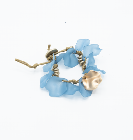 Bracciale petali dettaglio oro