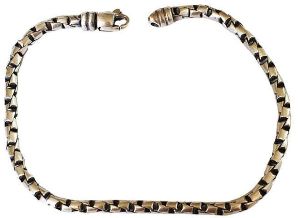 Bracciale a catena ritorta in argento 925/1000