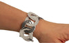 Bracciale a dischi tondi in argento