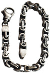 Bracciale a filo misto quadro intrecciato