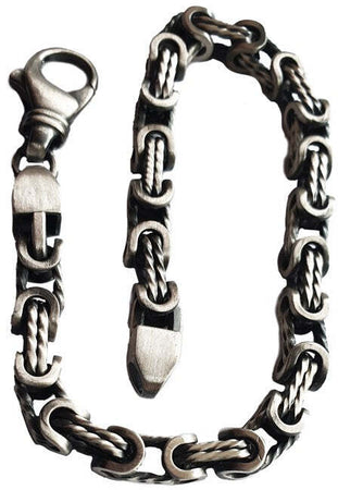 Bracciale a filo misto quadro intrecciato