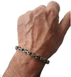 Bracciale a filo misto quadro intrecciato