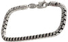 Bracciale a maglia box quadrato in argento