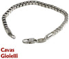 Bracciale a maglia box quadrato in argento