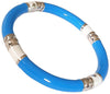 Bracciale a tubo bracciale bianco azzurro