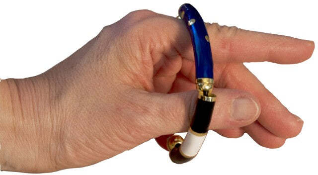 Bracciale a tubo in argento smaltato