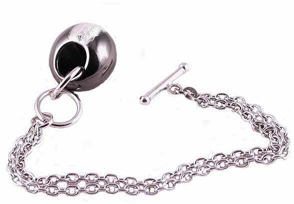 Bracciale argento 925 con pendente a goccia