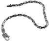 Bracciale argento a maglie incrociate