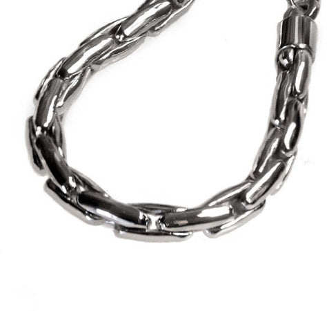 Bracciale argento a maglie incrociate
