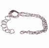 bracciale argento con centrale satinato e diamantato