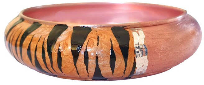 Bracciale argento con smalto tigre