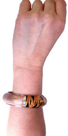 Bracciale argento con smalto tigre