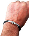 Bracciale Bianconero, bracciale argento smaltato