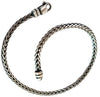 Bracciale catena intrecciata in Argento invecchiato