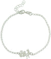 Bracciale donna con pavoncella sarda centrale in argento