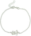 Bracciale donna con pavoncella sarda centrale in argento