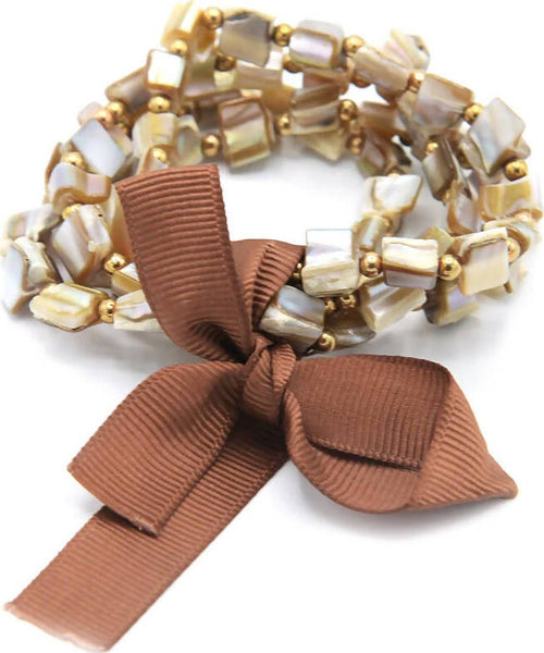 Bracciale Da Donna Con Pietre Bracciale Fashion in Resina Colorata Multifilo Elasticizzato Bracciale Nickel Free Con Fiocco in Raso Moda/Donna/Gioielli/Bracciali Leclaf - Napoli, Commerciovirtuoso.it