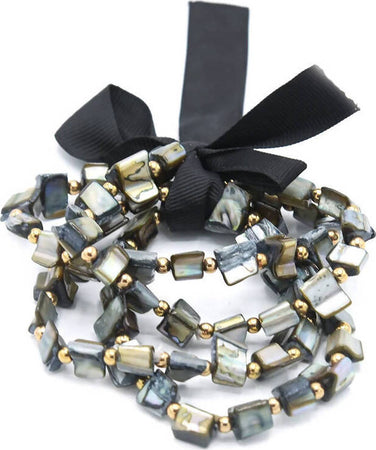 Bracciale Da Donna Con Pietre Bracciale Fashion in Resina Colorata Multifilo Elasticizzato Bracciale Nickel Free Con Fiocco in Raso Moda/Donna/Gioielli/Bracciali Leclaf - Napoli, Commerciovirtuoso.it