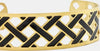 Bracciale Da Donna Rigido Braided Snake Con Trama Oro E Nero Moda/Donna/Gioielli/Bracciali Leclaf - Napoli, Commerciovirtuoso.it