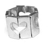 Bracciale Donna 4 cuori 5 cm - 100% alluminio riciclato