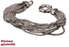 Bracciale donna argento a palline multifilo