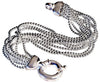Bracciale donna argento a palline multifilo