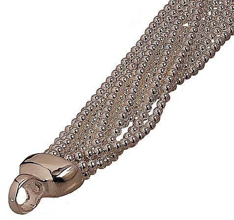 Bracciale donna argento a palline multifilo